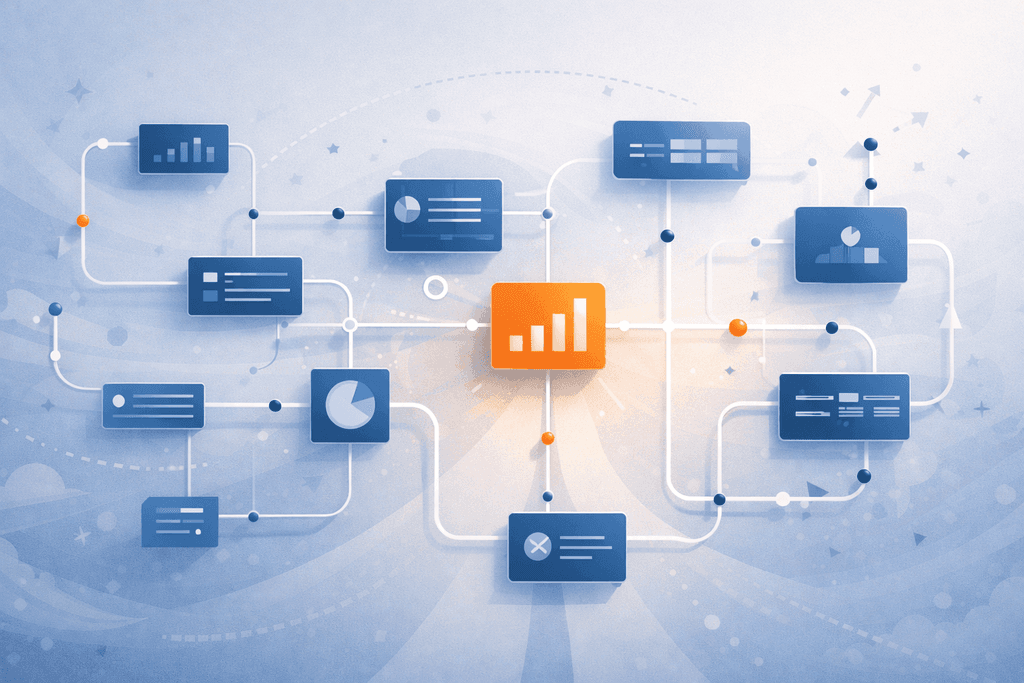 Схема взаємозв’язків і залежностей у процесах — система виконання стратегії.