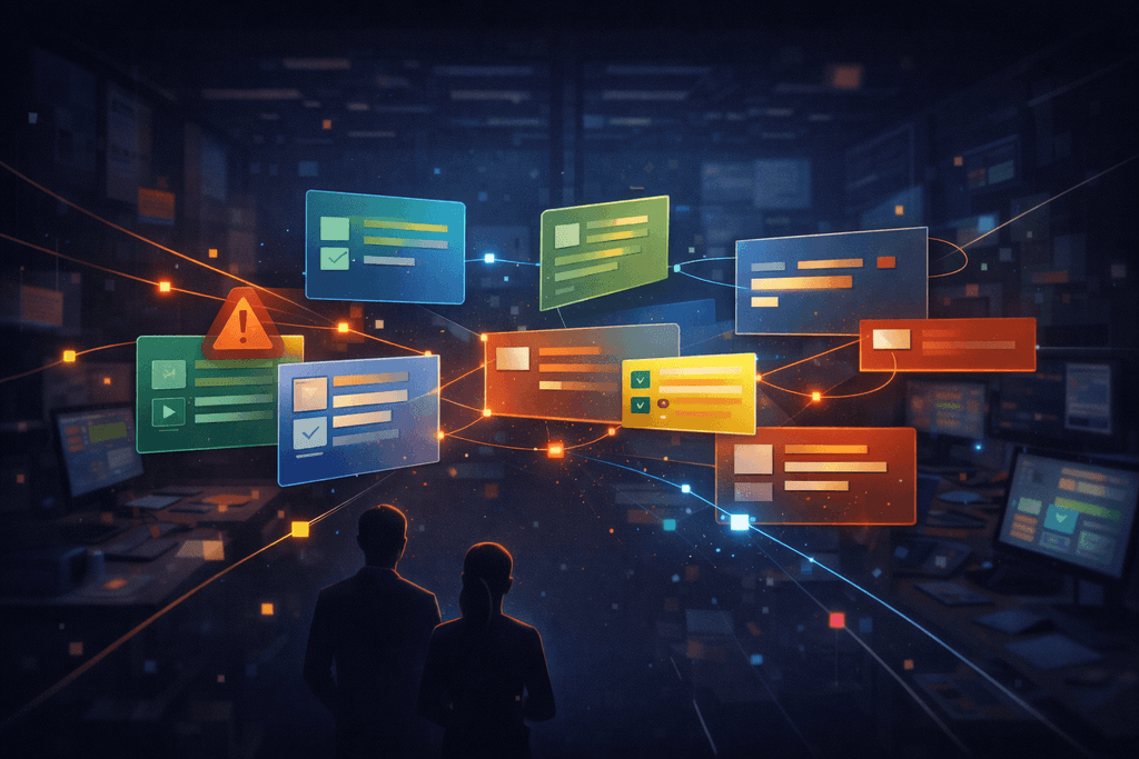 Візуальна дошка задач із пріоритетами та блокерами.