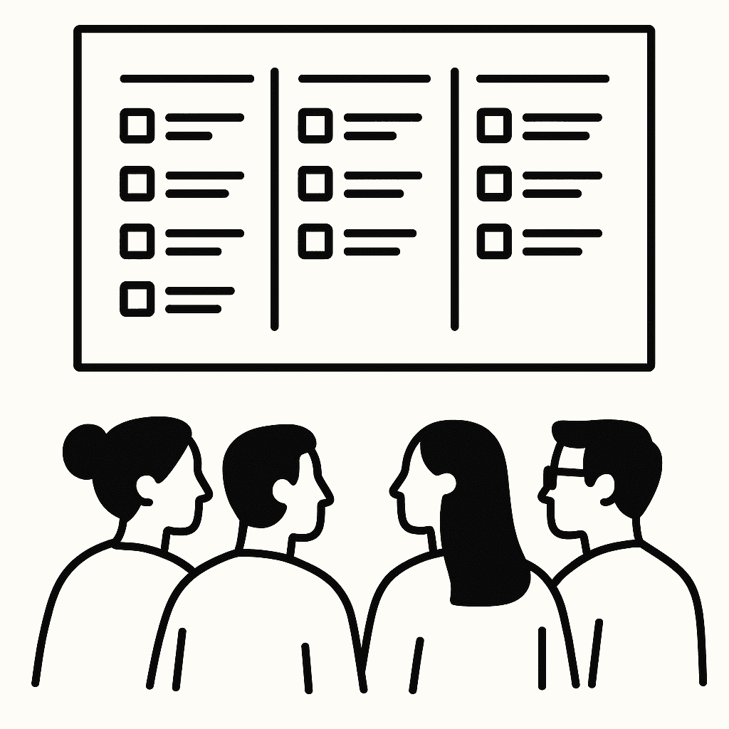 Команда геймдеву працює з Task Board в QPM, бачить прогрес завдань і рівень навантаження кожного учасника.