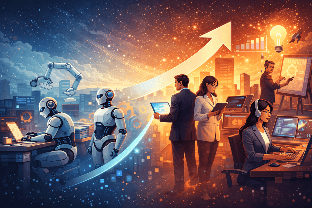 Artificial intelligence automates routine tasks, allowing people to focus on more complex and creative work.