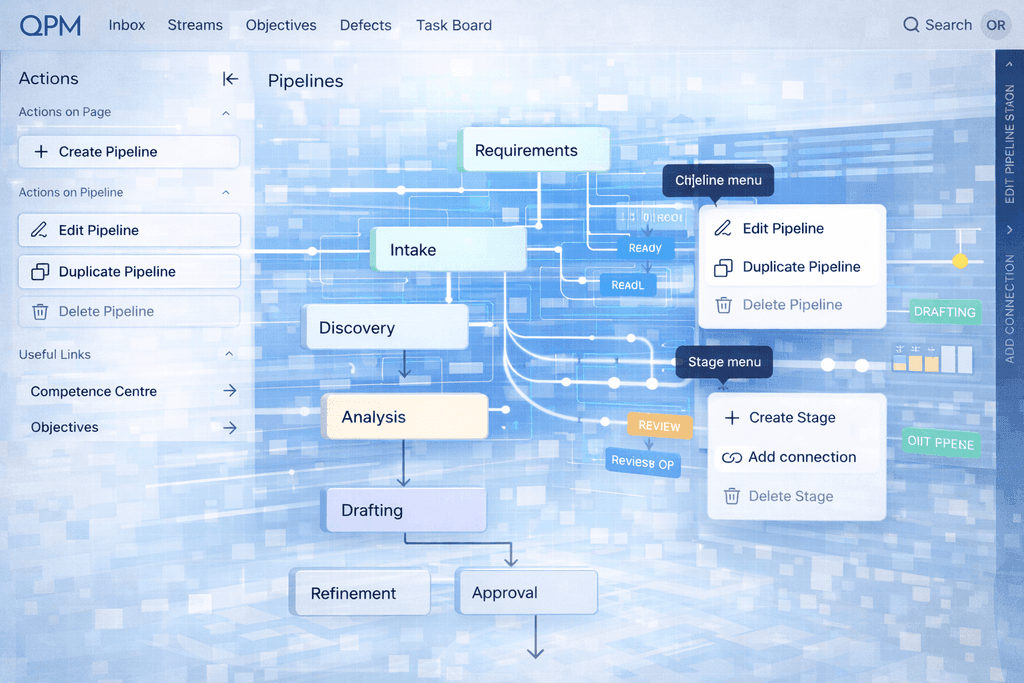 QPM Introduces the Pipelines Feature