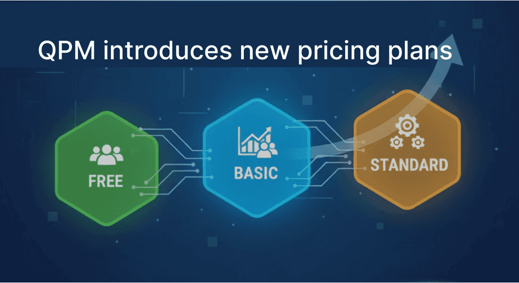 QPM Introduces New Pricing Plans for Teams of Any Size